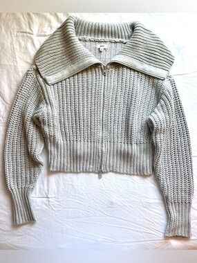 Aerie Double Zip Cardigan